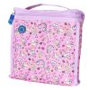 Coolpod Freezable Sandwich Bag in a vibrant pink unicorn and rainbow design, featuring built-in ice packs to keep food cool and fresh for hours.