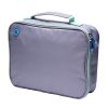 Coolpod Freezable Bento Regular Bag in grey with mint green handle and zipper, featuring built-in ice packs to keep food cool for up to 8 hours, ideal for daily use.