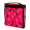 Coolpod freezable sandwich bag with vibrant heart design, black trim, and zipper, keeps food cool for up to 8 hours, perfect for lunch and snacks on the go.