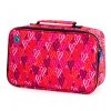 Coolpod freezable bento bag with vibrant pink heart pattern, perfect for stylish meal storage.