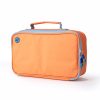 Coolpod freezable rectangular lunch cooler bag in solid orange, designed to keep your meals fresh and cool throughout the day.