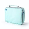 Coolpod Freezable Bento Cooler Bag Regular in light teal with gray accents, featuring a Coolpod logo and blue zipper pulls.