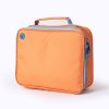 Coolpod Freezable Bento Cooler Bag Regular in orange with a gray zipper and handle, featuring Coolpod branding on the front.