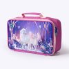 Coolpod Freezable Rectangular Lunch Cooler Bag featuring a colorful unicorn and fairy design, with pink accents and insulated interior for keeping food chilled.