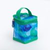 Freezable Yoghurt Cooler Bag With Spoon - Abstract Watercolour/Mint