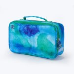 Freezable Bento Cooler Bag Large - Abstract Watercolour/Mint