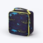 Freezable Regular Square Lunch Cooler Bag - Sharks/Yellow