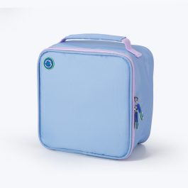 Freezable Regular Square Lunch Cooler Bag - Chambray Blue/Pastel Lilac