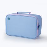 Freezable Rectangular Lunch Cooler Bag - Chambray Blue/Pastel Lilac