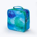 Freezable Square Lunch Bag Regular Abstract Watercolour/Mint 110-73